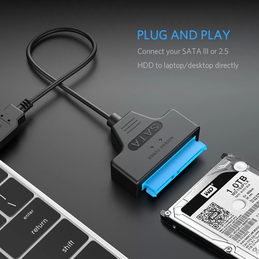 USB 3.0 to SATA 3+22pin Hard Disk Cable Converter 5Gbps - image 7