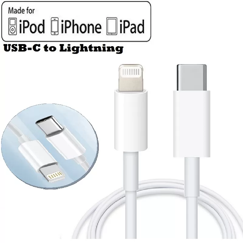 USB C to Lightning Cable (1 M) Fast Charging Cable For lPhon