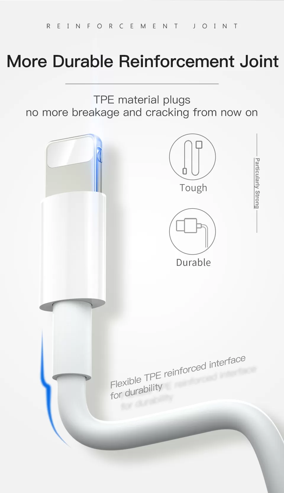 USB Cable For iPhone. Lightning Cable - image 5