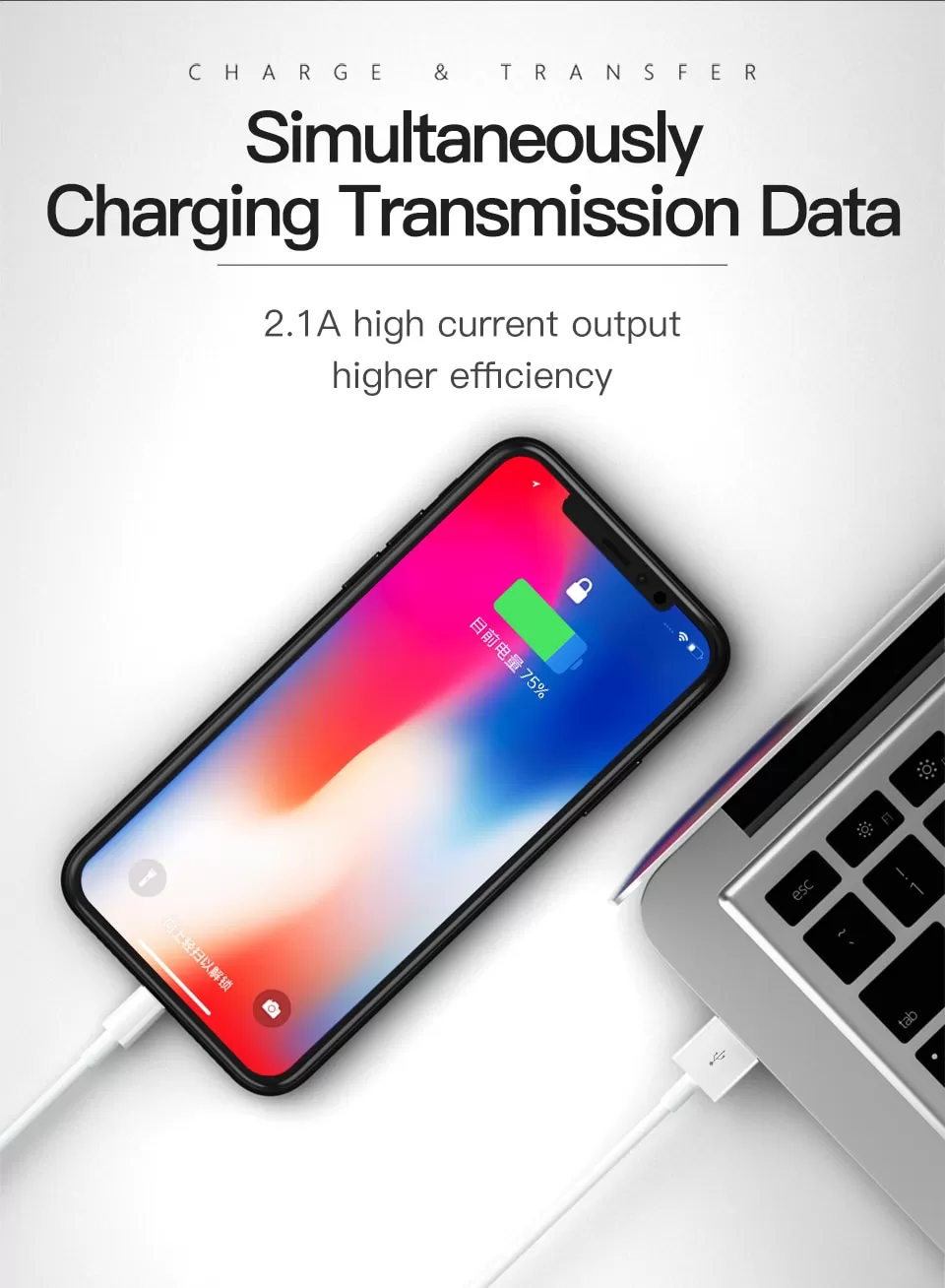 USB Cable For iPhone. Lightning Cable - image 7