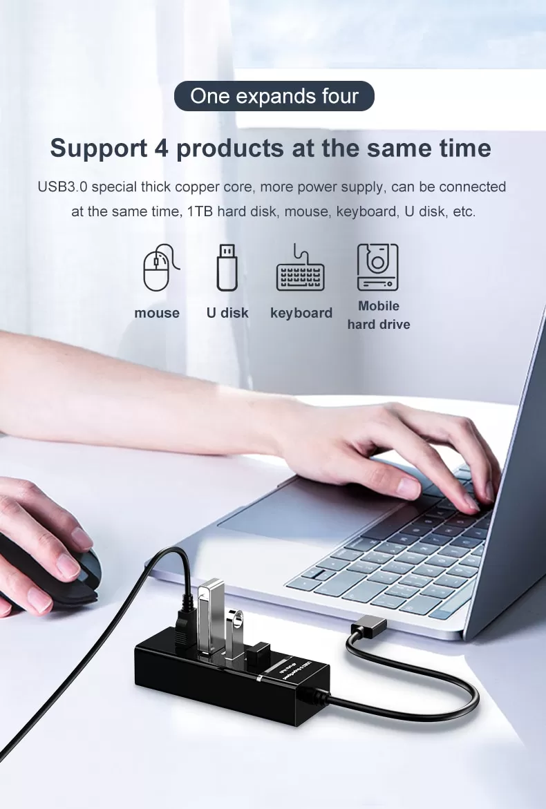 USB HUB 3.0 High Speed 4 Ports Splitter For High Speed - image 8