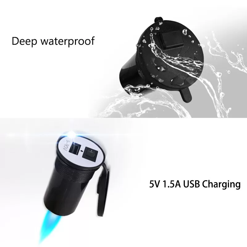 Waterproof Motorcycle 12V USB Charger DC 5V/1A - image 5
