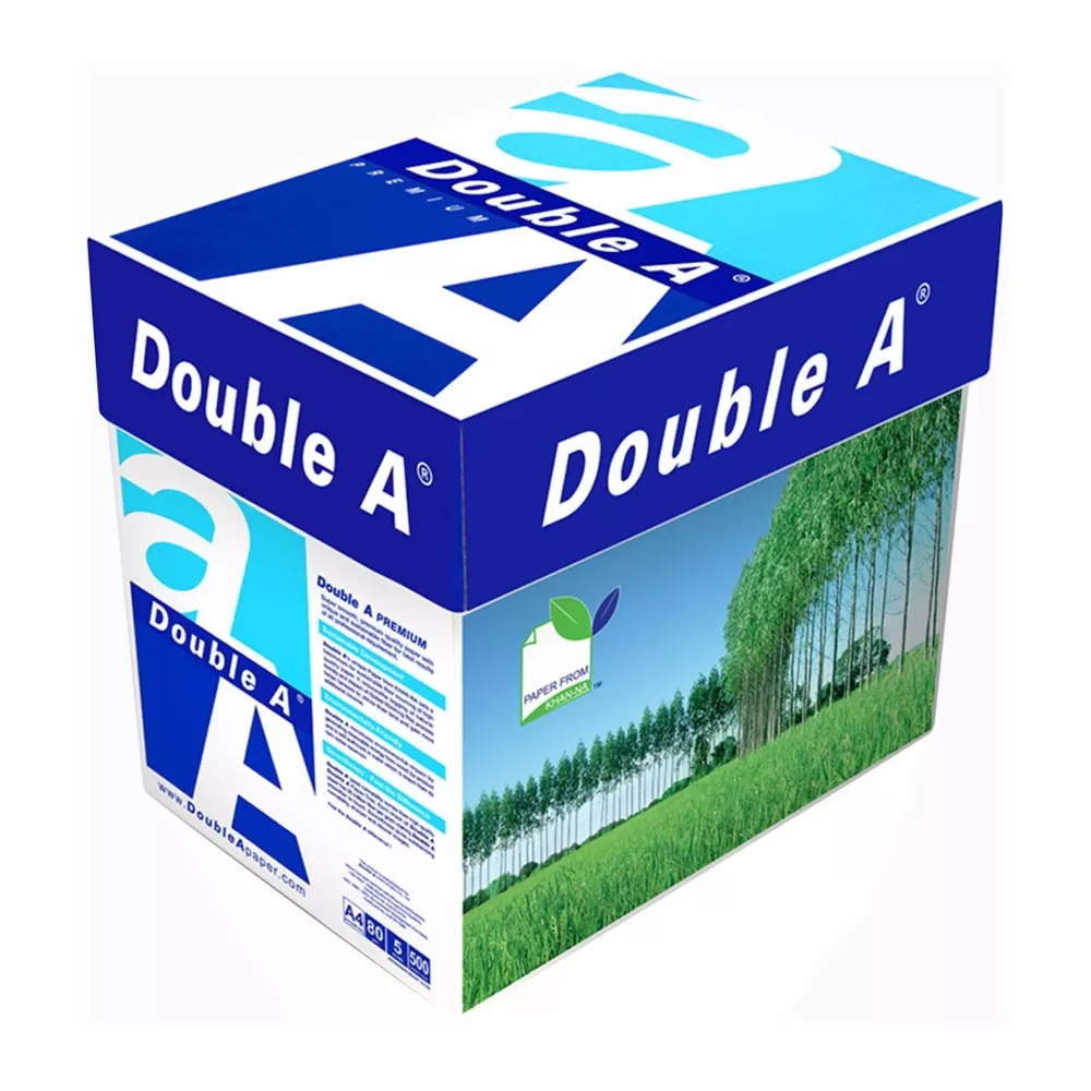 Double A Premium Photocopy Paper 80GSM A4 2,500 Sheets