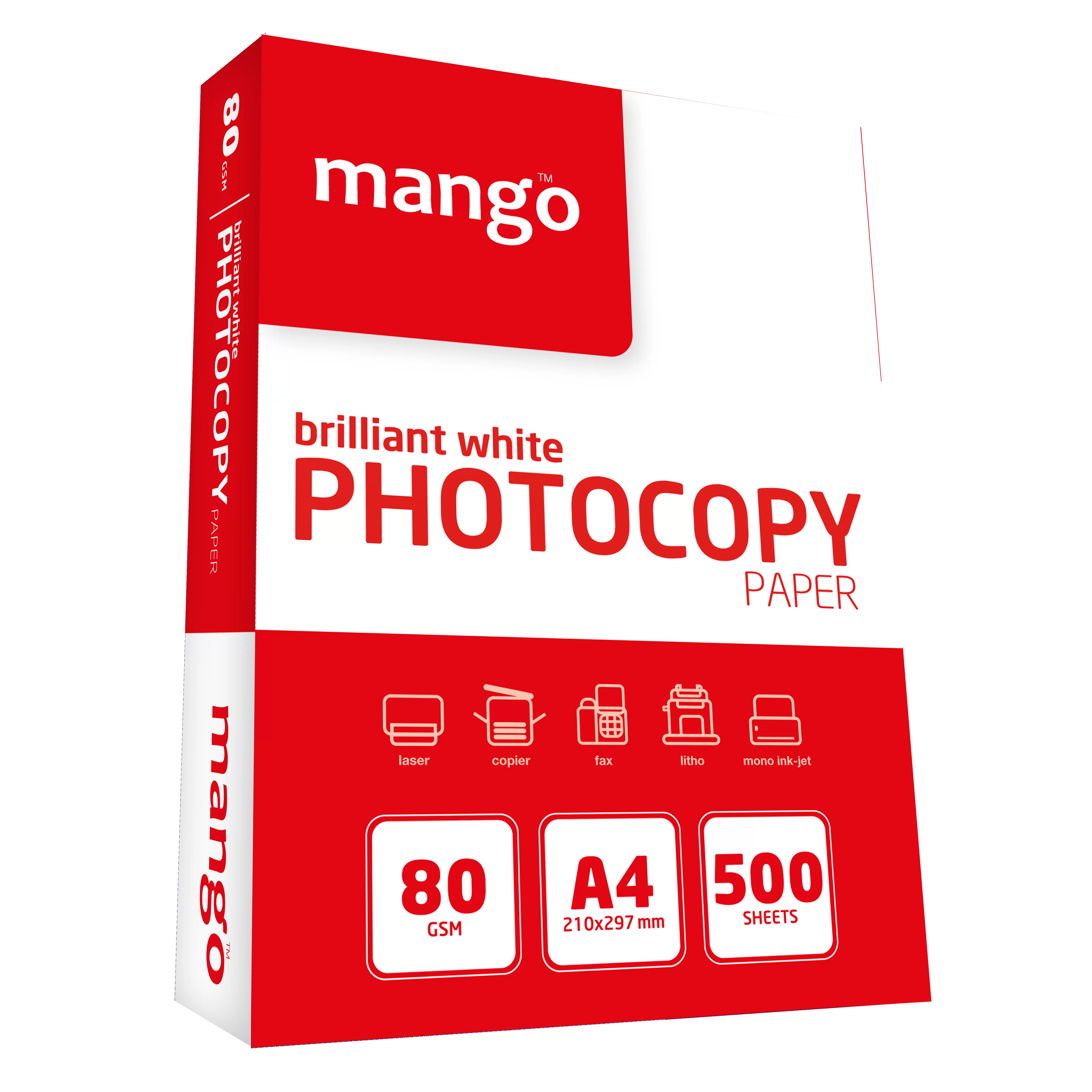 Mango Photocopy Paper 80GSM 500 Sheets