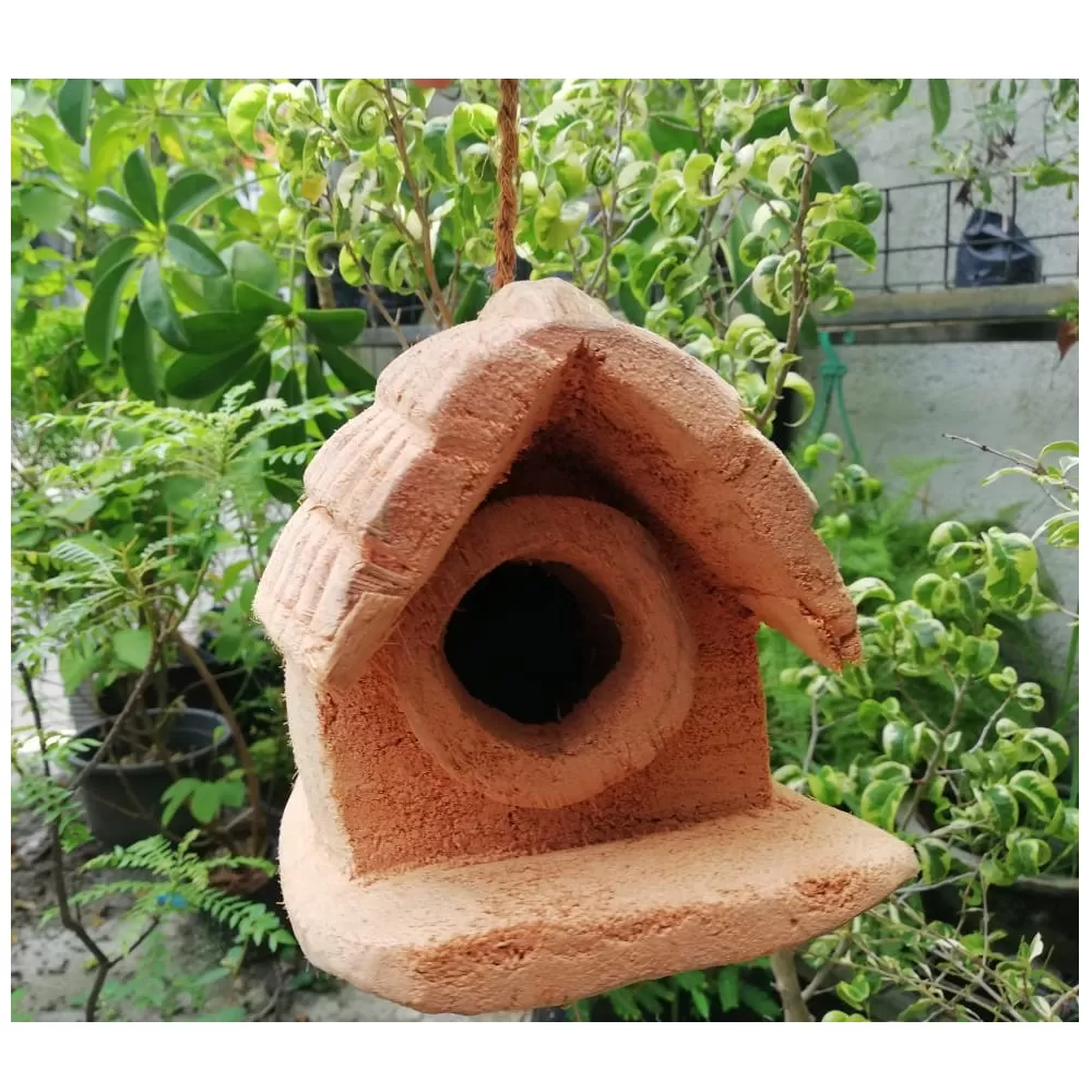 Generic Coconut Husk Natural Bird Nest Cage - image 3