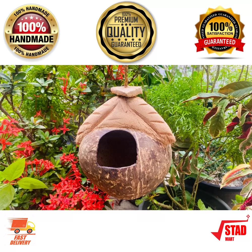 Generic Coconut Husk Love Bird Nest Arch Door