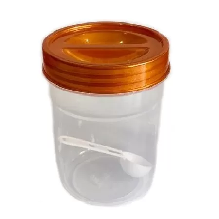 Gold 1 Piece Spicy Container Orange