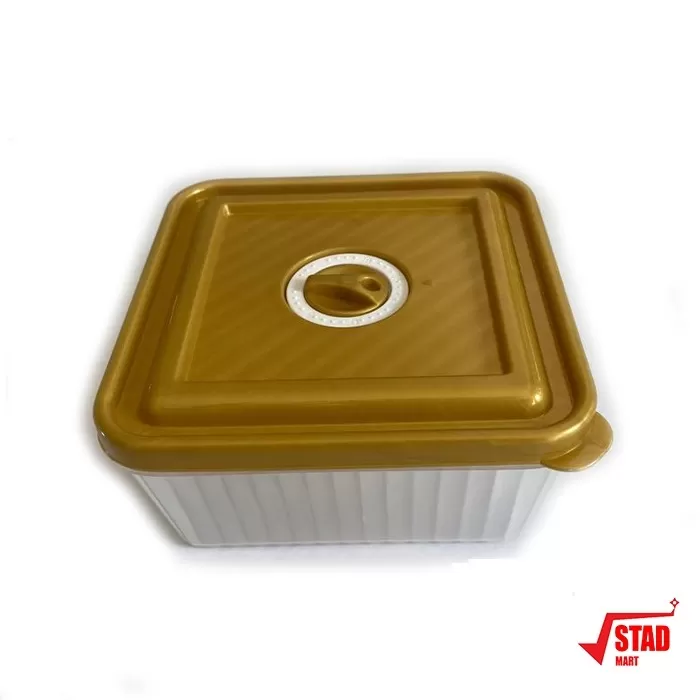Gold Transparent Food Container Sealable, Microwave Safe