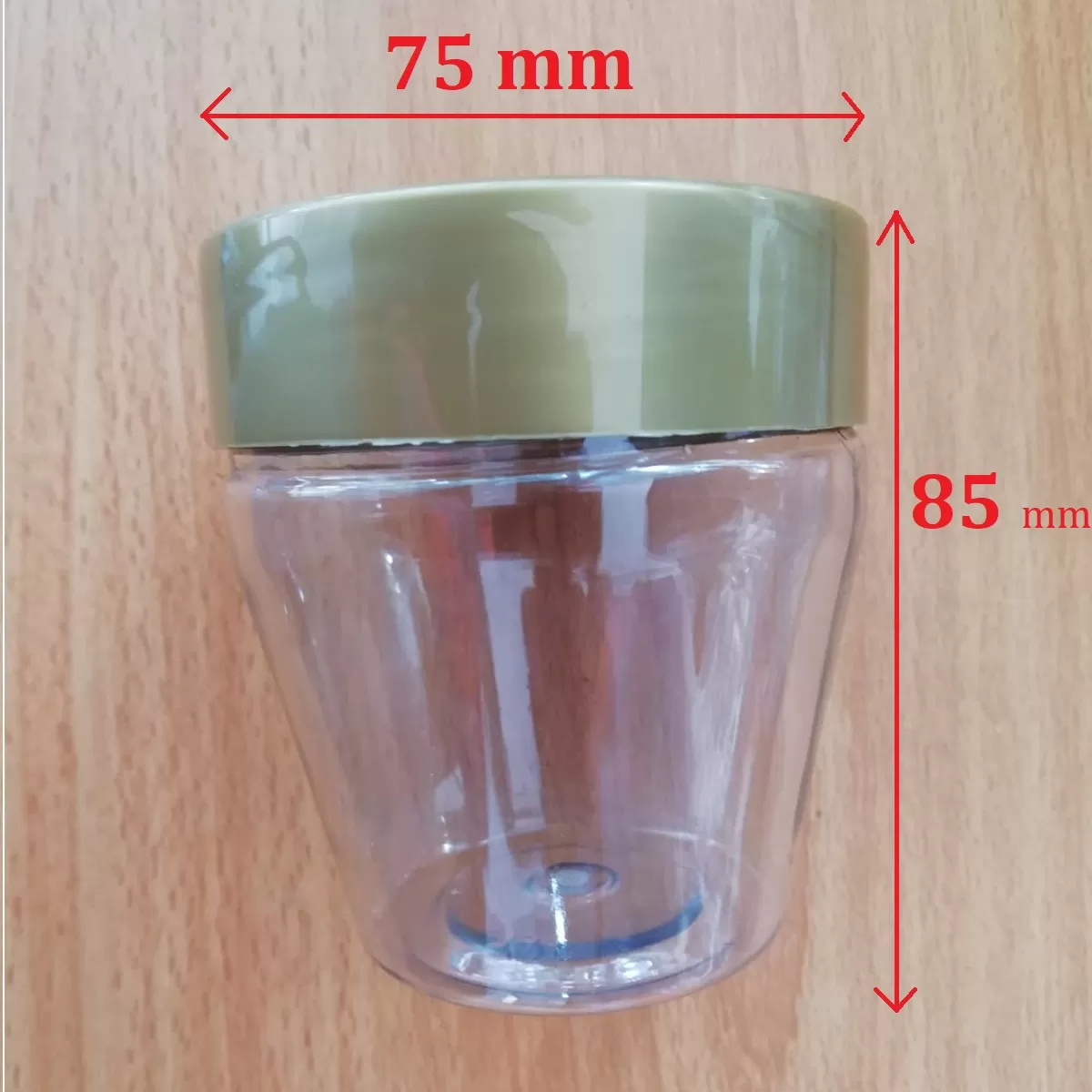 Gold 5 Pcs Transparent Kitchen Spice Containers SMALL - image 2