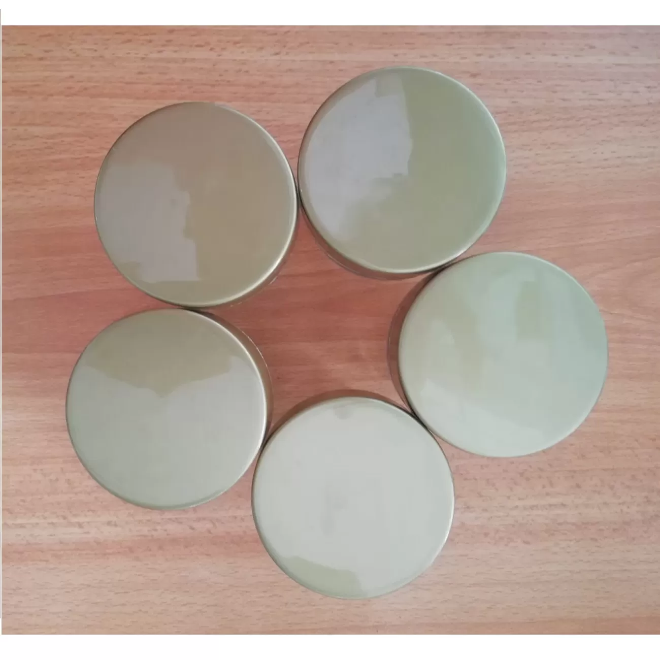 Gold 5 Pcs Transparent Kitchen Spice Containers SMALL - image 4
