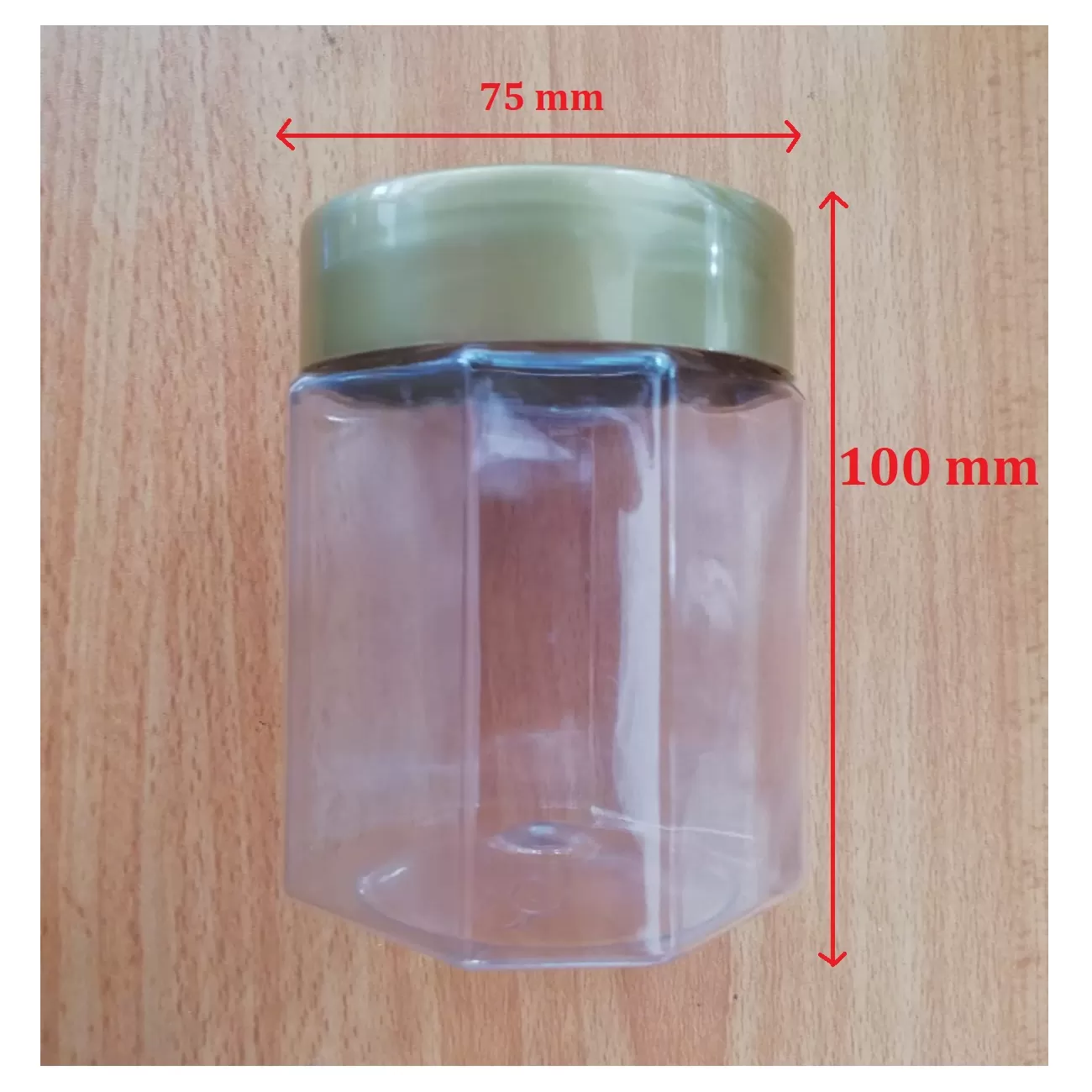 Gold 5 Pc Transparent Kitchen Spice Containers - image 2