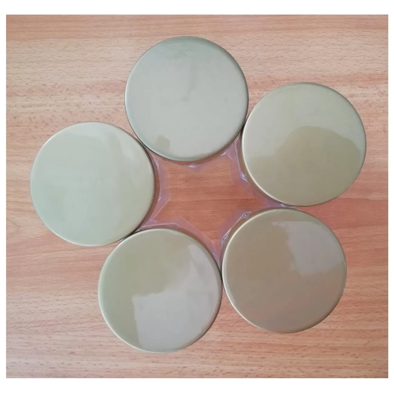 Gold 5 Pc Transparent Kitchen Spice Containers - image 5
