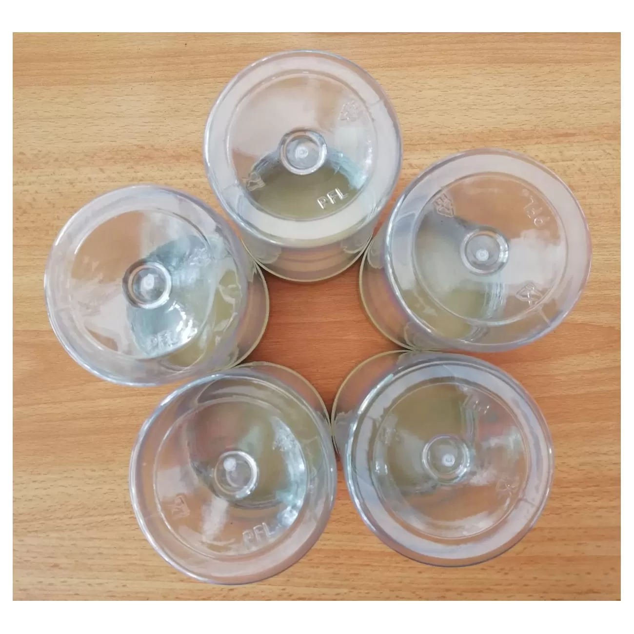 Generic Spice Containers 5 Pc Gold Transparent with Lid - image 6