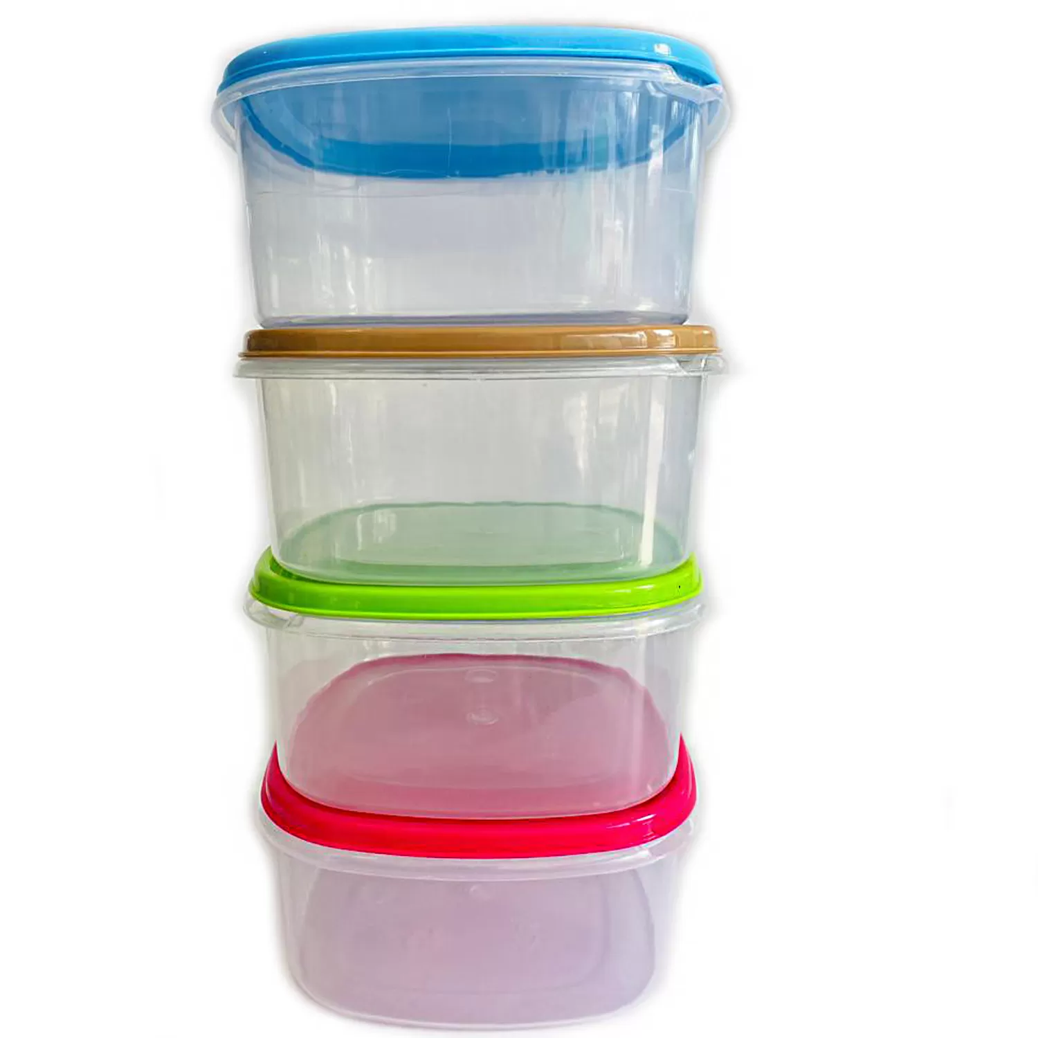 Generic Multi Color 4 Pcs Visual Food Containers Set