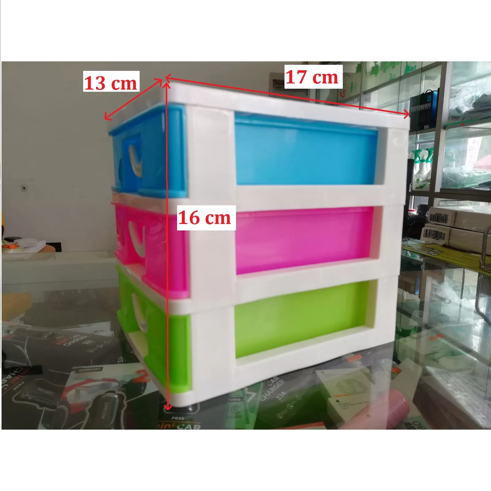 Generic Mini Drawer Set Multi Color 3 Layers Plastic - image 6