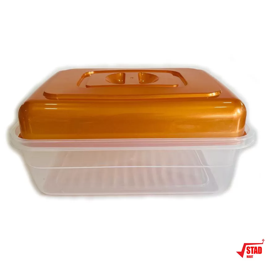 Orange Gold Bread Box High Quality Durable Transparent