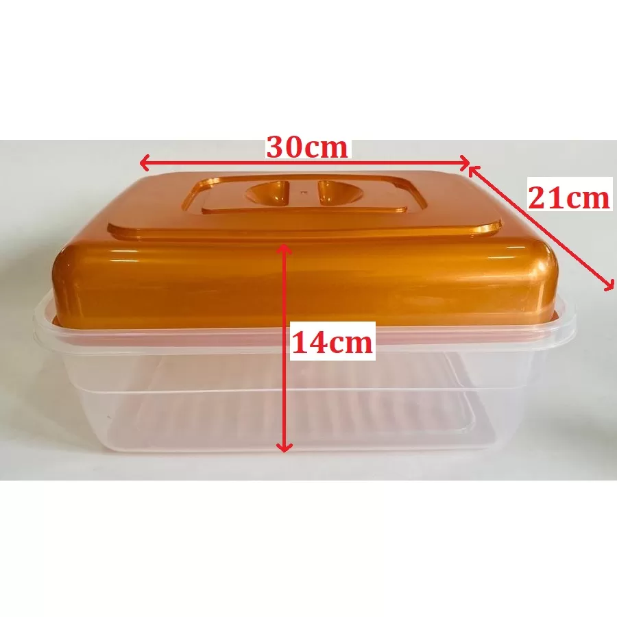 Orange Gold Bread Box High Quality Durable Transparent - image 3