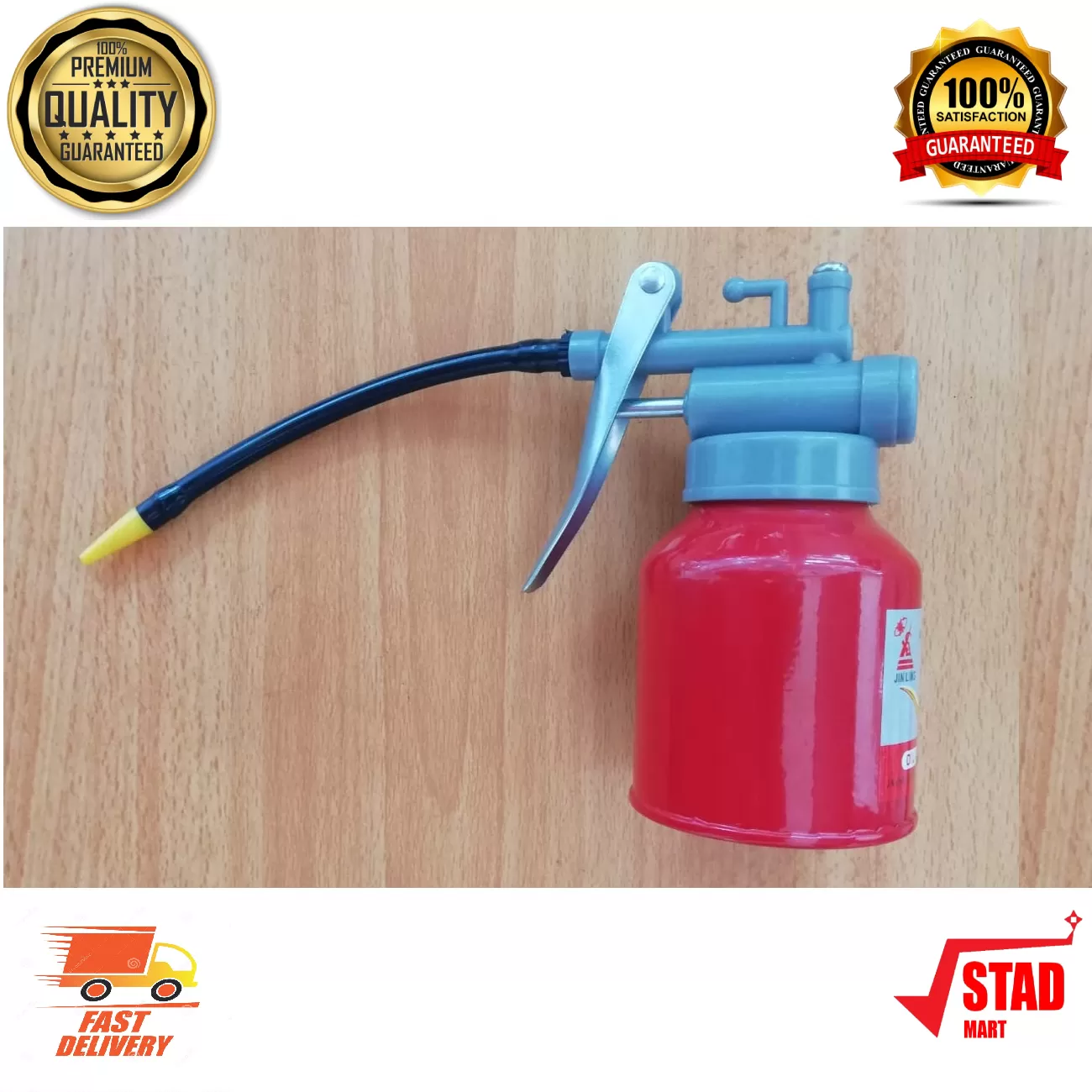 Generic Red Oil Pump Can High Quality Steel