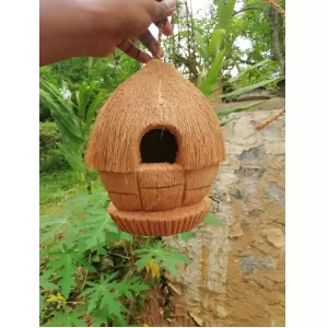 Generic Bird Nest Cage Natural Coconut Husk