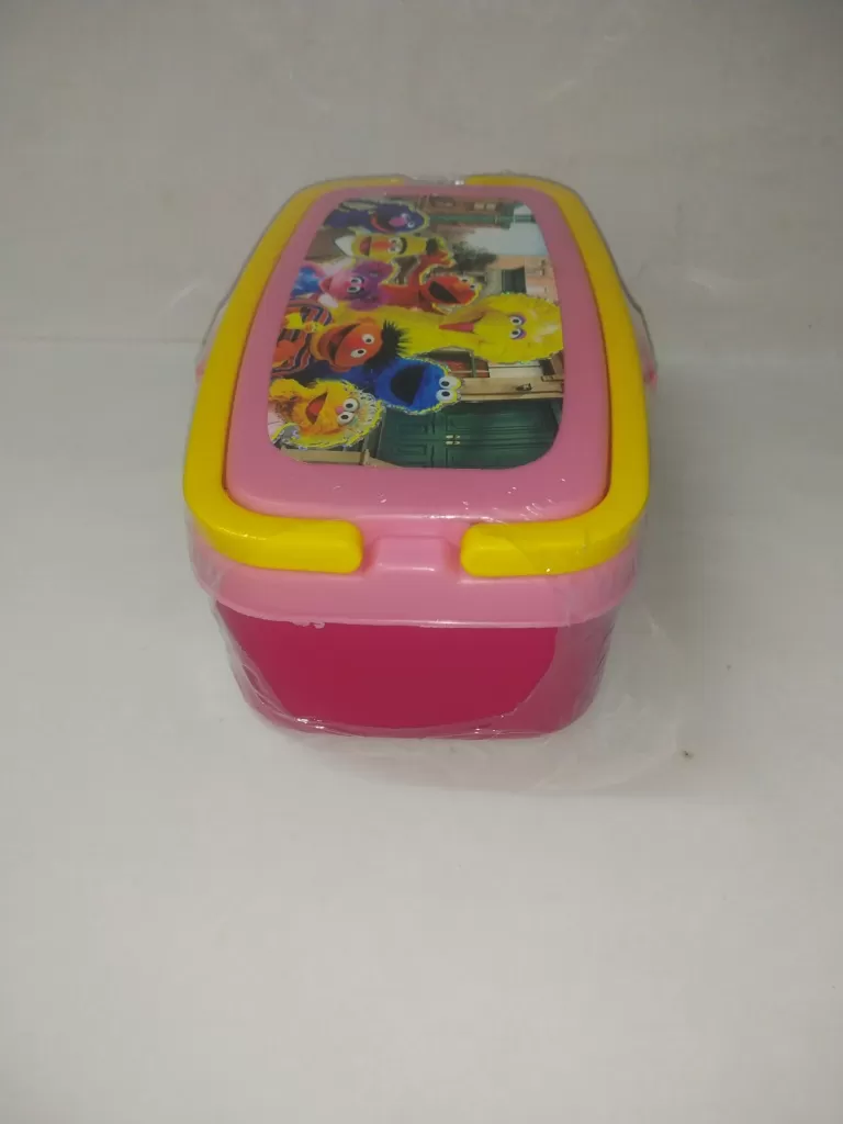 Titan Pink Plastic Lunch Box with Spoon - image 1