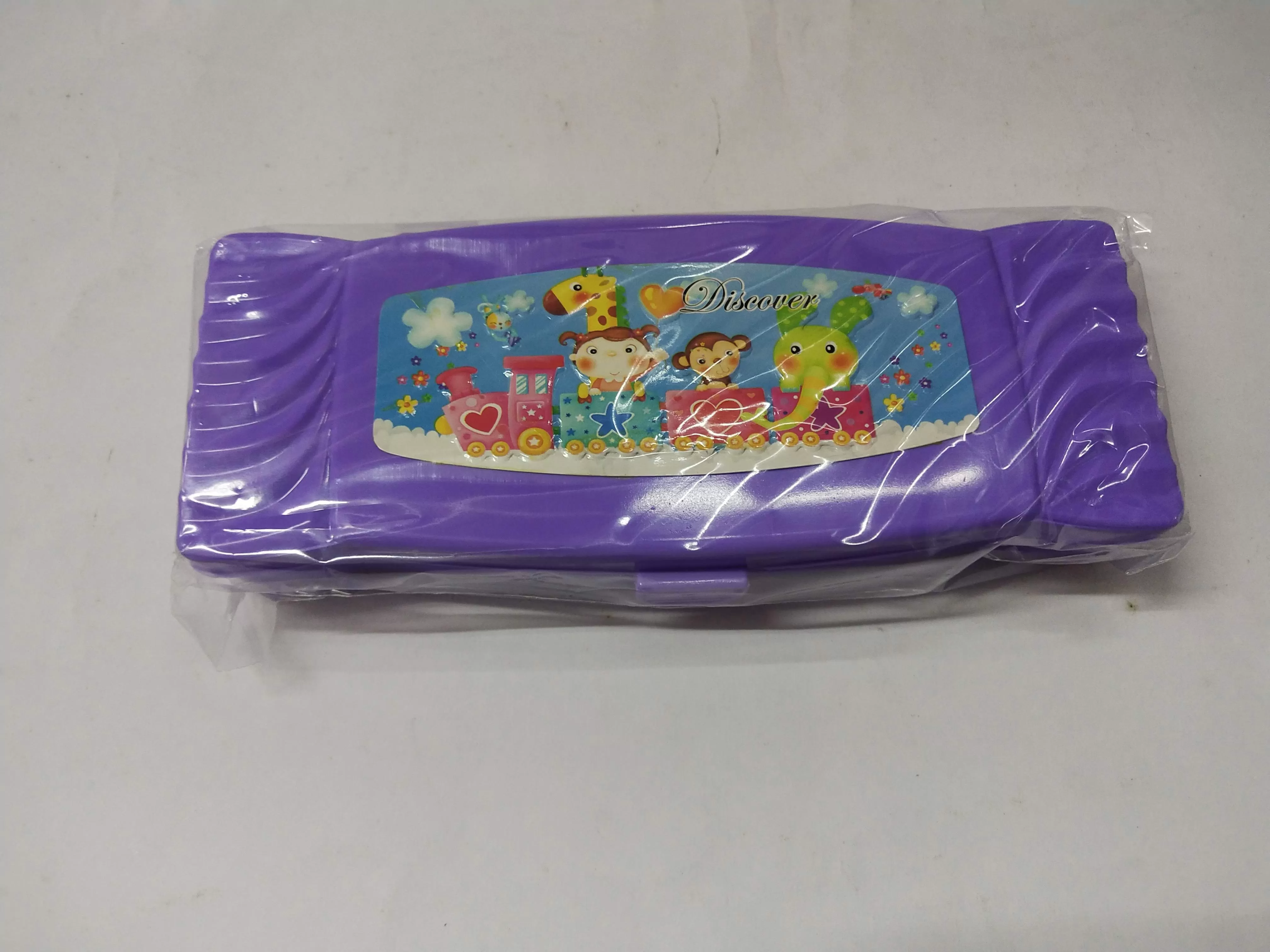 Purple Tiger Plastic Pencil Box - image 2