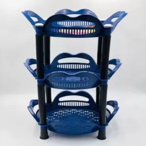 Buy Generic 3 Layer Plastic Veg/Fruit Rack Flower Design