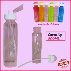 Generic Spiral Straw Water Bottle 500ML