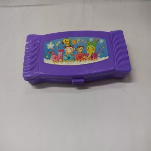 Purple Tiger Plastic Pencil Box