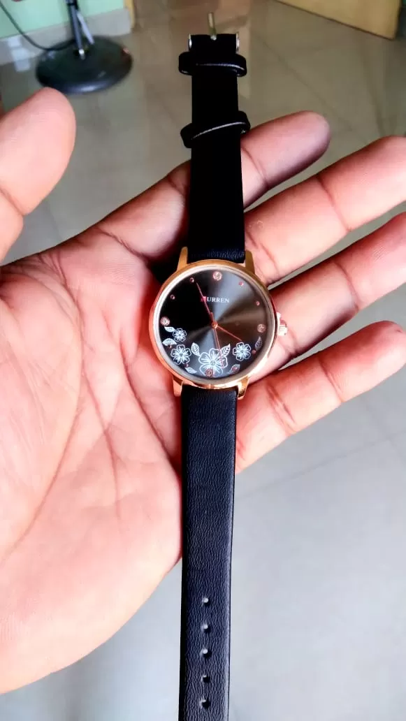 CURREN Blue Ladies Watches Fashion Steel Machine Wrist - image 2