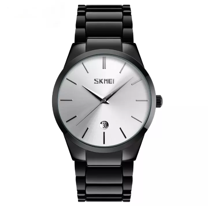 SKMEI Boys Gents Men Fashionable Stainless Steel Date Watch - image 3