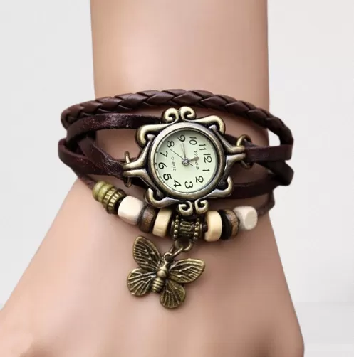 Generic Butterfly Tread Fashionable Wrist Watch