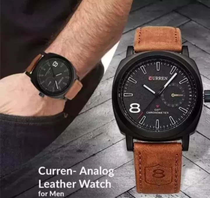CURREN Denim Casual Elegant Luxury Men Watch - image 4