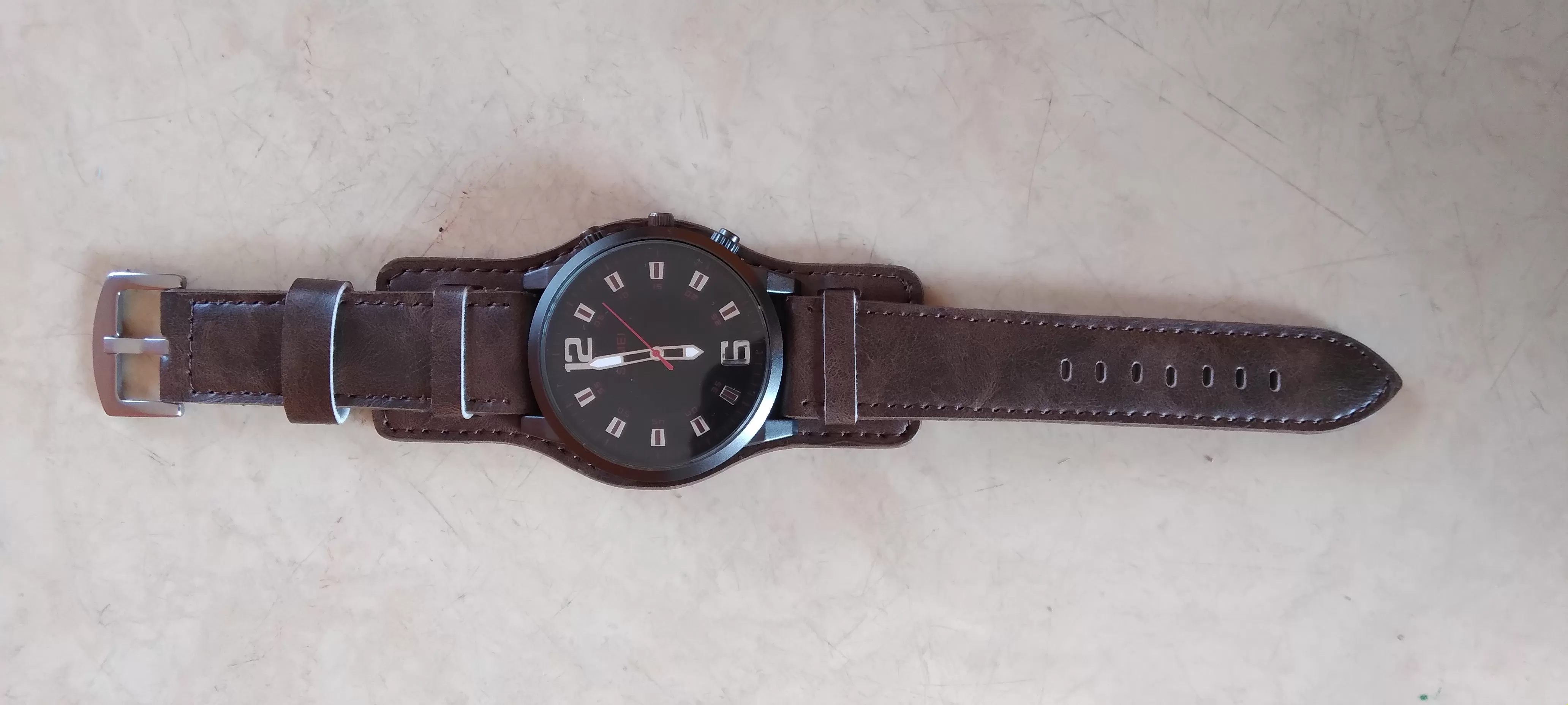 SKMEI Gents Watch Leather Stripe