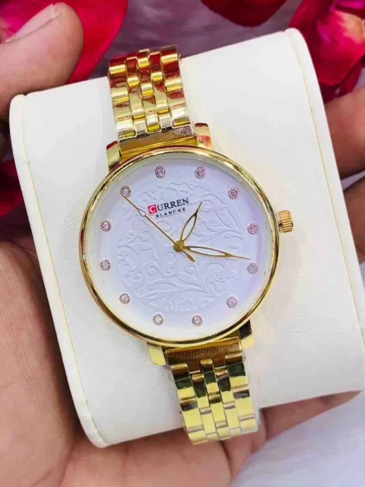 Curren Ladies Fashionable Elegant Gold Wrist Watch - image 2