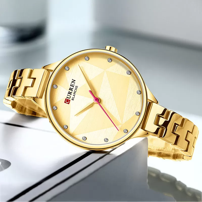 CURREN Ladies Watch Gold Casual Party Fashionable Elegent