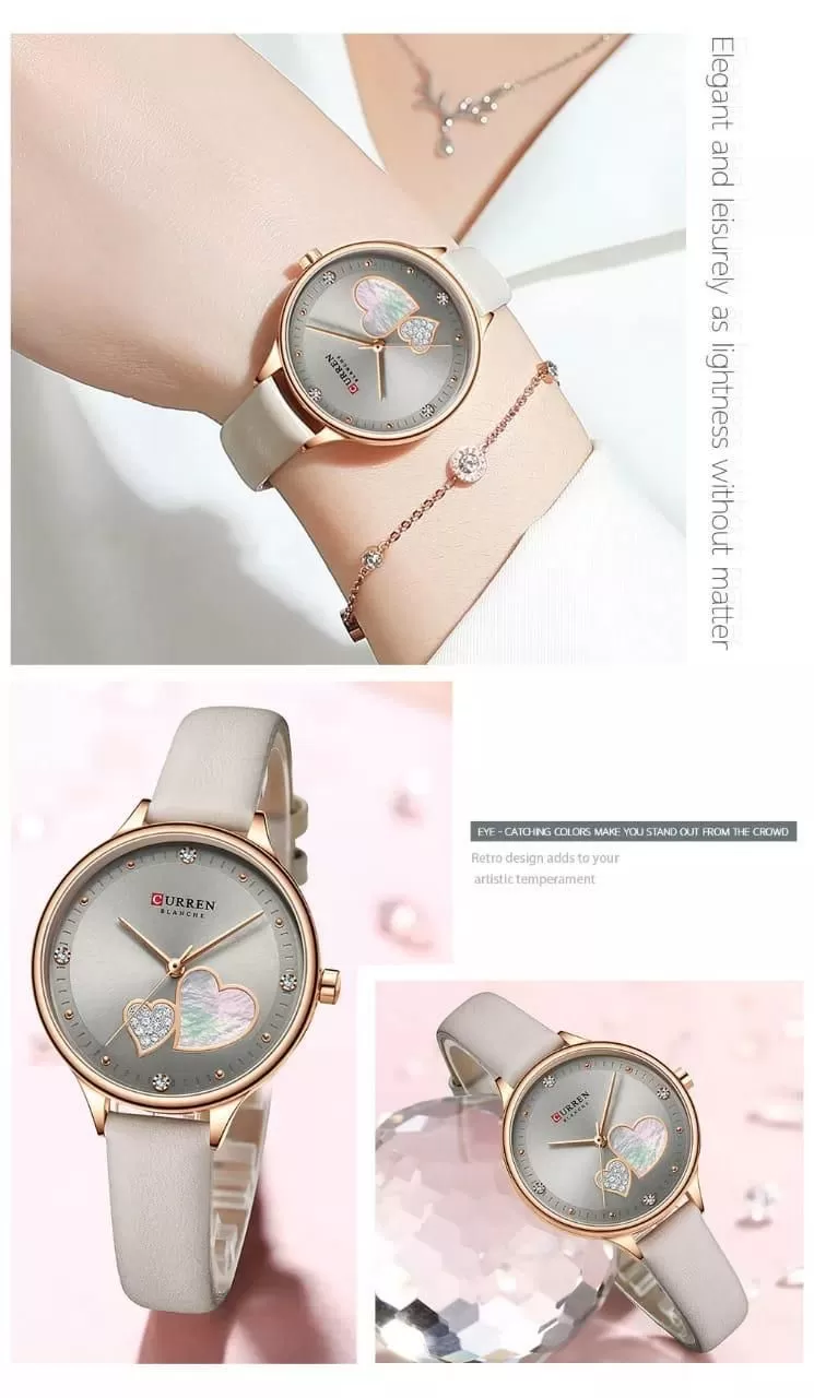 Curren Leather Strap Ladies Watch - image 1