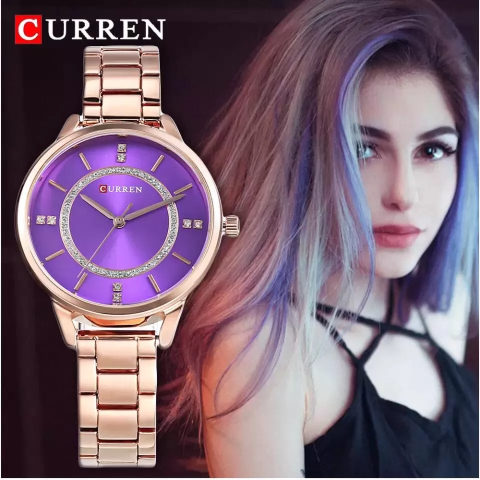 CURREN Rose Gold Ladies Fashion Casual Watch