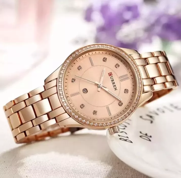 Curren Ladies Rose Gold Fashion Watch - image 1
