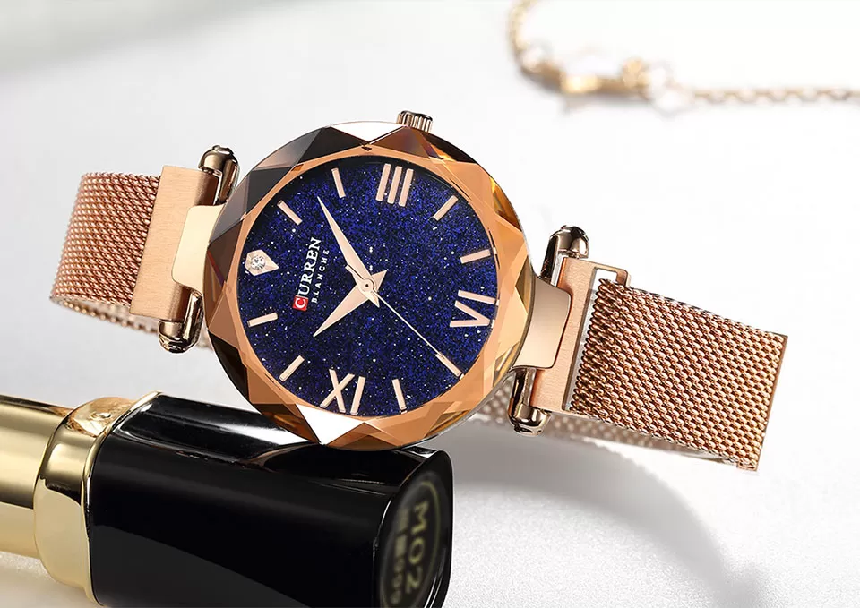 Curren Star Sky Rose Gold Girls Fashion Watch - image 3