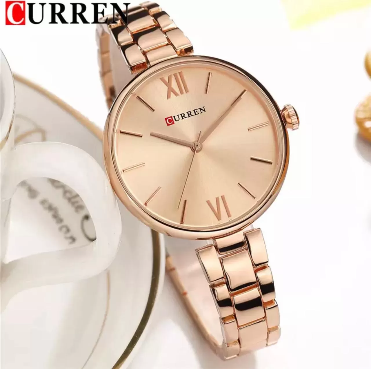 CURREN Rosegold Ladies Fashion Watch - image 1