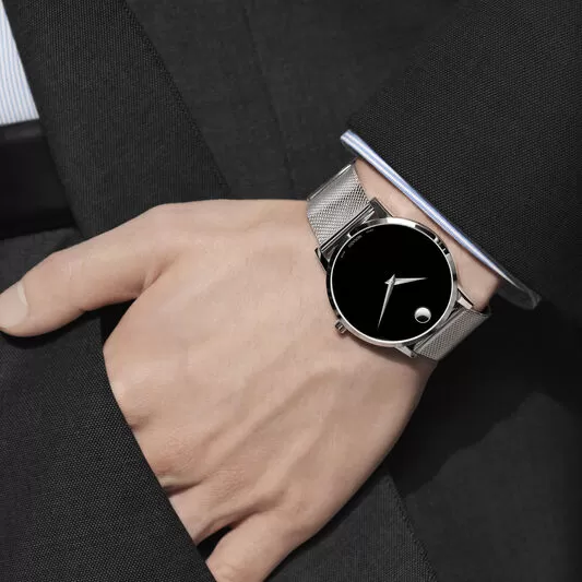 Curren Magnet Stripe Watch Silver Starry Sky - image 1