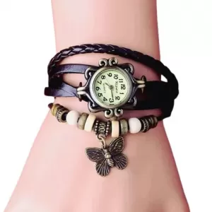 Generic Women Style Casual Butterfly Tread Fashionable Wrist Wat