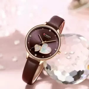 Curren Leather Strap Ladies Casual Fashion Wrist Watch