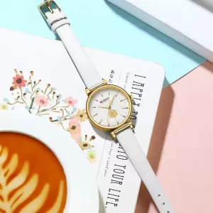 CURREN Ladies Fashion Leather Strap Wrist Watch