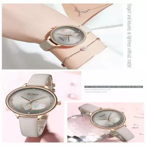 Curren Leather Strap Ladies Watch