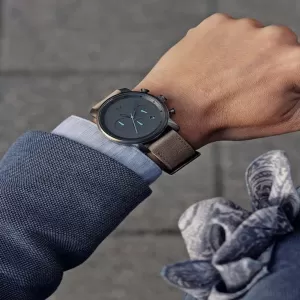 Generic Leather Stripe Wrist Watch Elegant Casual