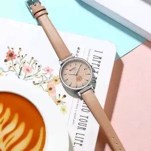 CURREN Ladies Adjustable Leather Flower Watch