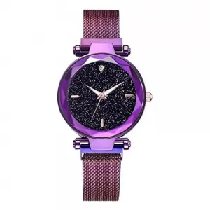 Curren Purple Starry Sky Girls Ladies Fashion Watch