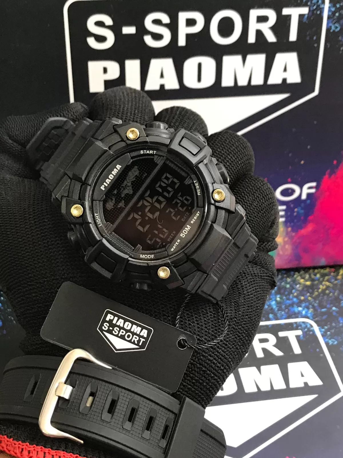 Piaoma Men's Casual Black Watch