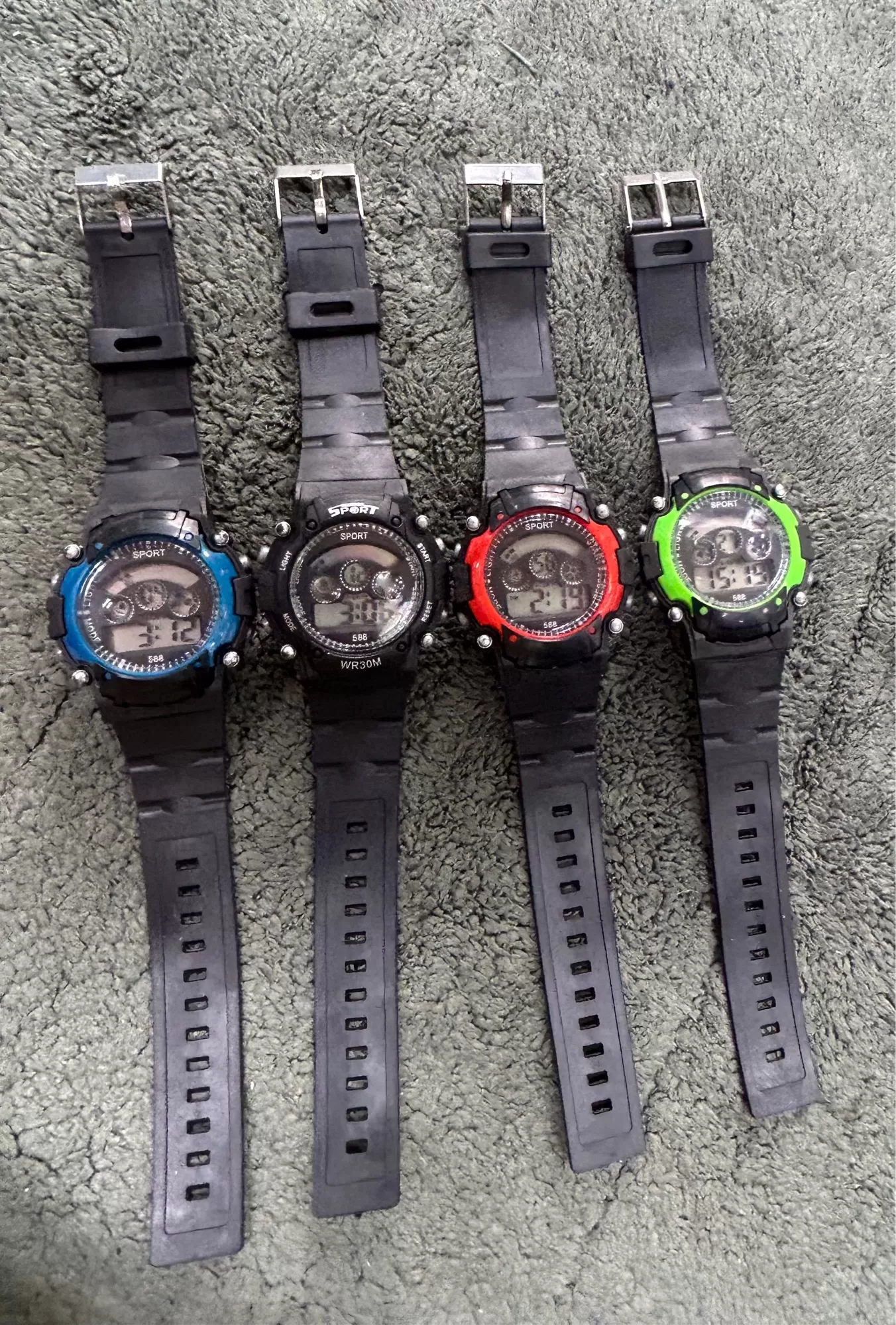 Generic Mens Electronic Watch Blue Face